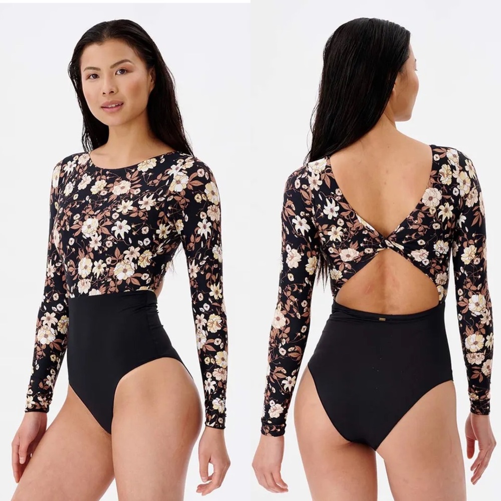 NWT Rip Curl Surf Sunset Haze Long Sleeve One Piece Swimsuit - Picture 1 of 10